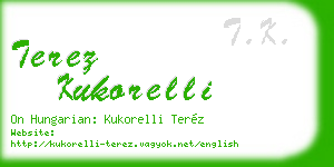 terez kukorelli business card